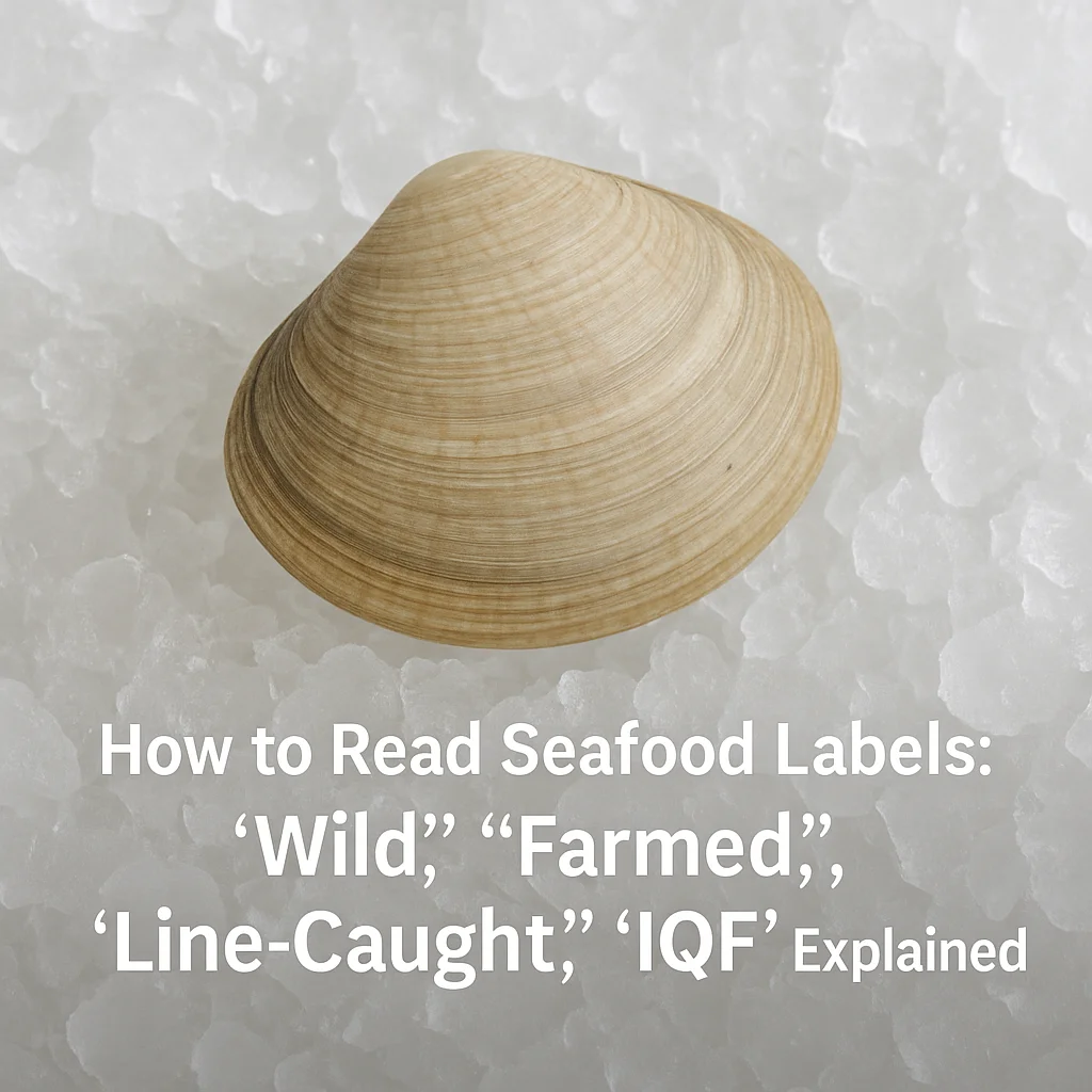 How to Read Seafood Labels: “Wild”, “Farmed”, “Line-Caught”, “IQF” Explained