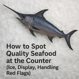 How To Spot Quality Seafood At The Counter Ice Display Handling Red Fl