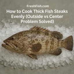 How To Cook Thick Fish Steaks Evenly Outside Vs Center Problem Solved
