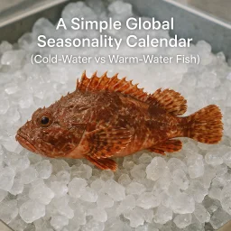 A Simple Global Seasonality Calendar Cold Water Vs Warm Water Fish