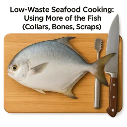 Low Waste Seafood Cooking Using More Of The Fish Collars Bones Scraps